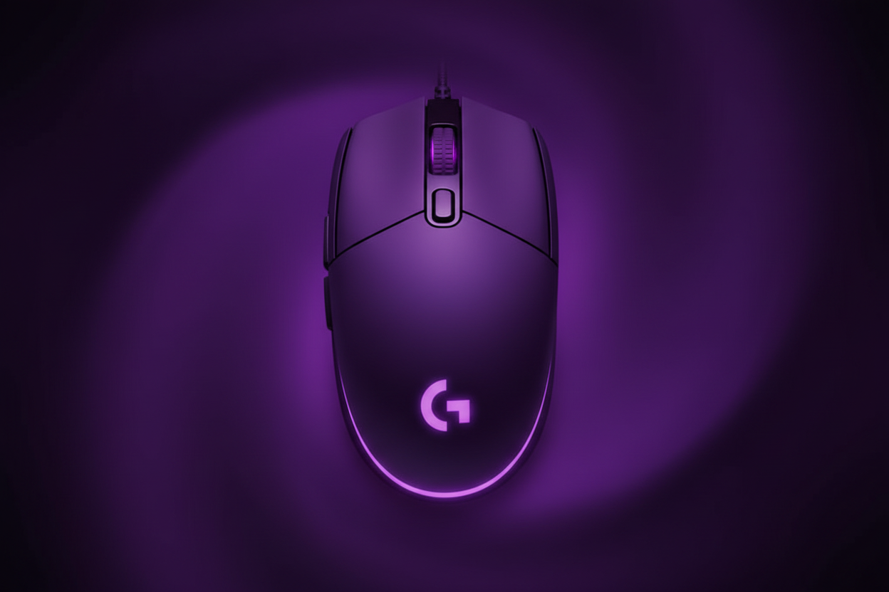 G102 violette fond violet